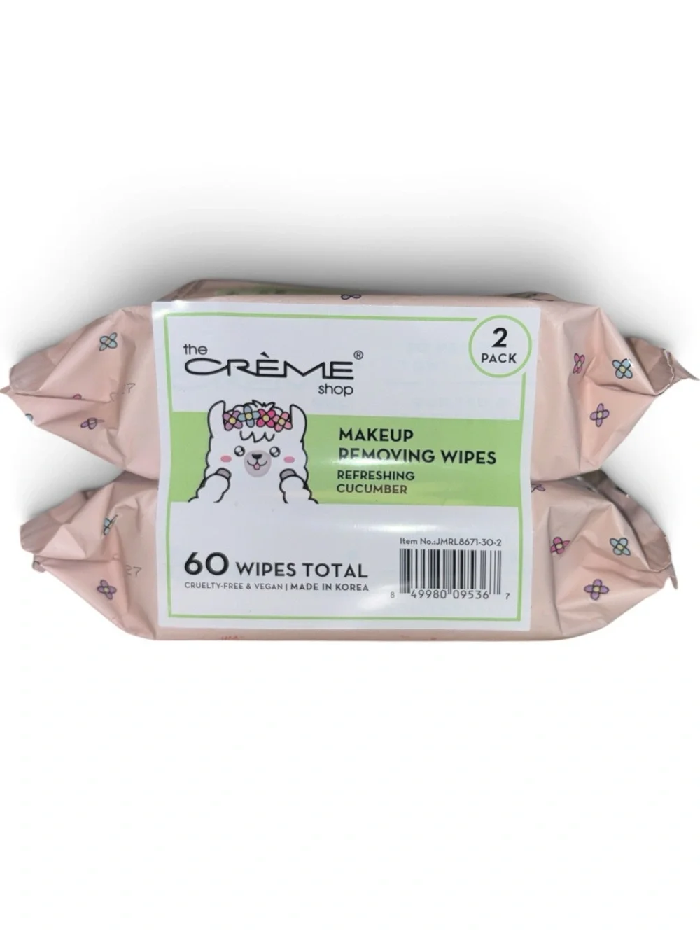 the CRÈME shop Makeup Removing Wipes - Refreshing Cucumber (60 Wipes)